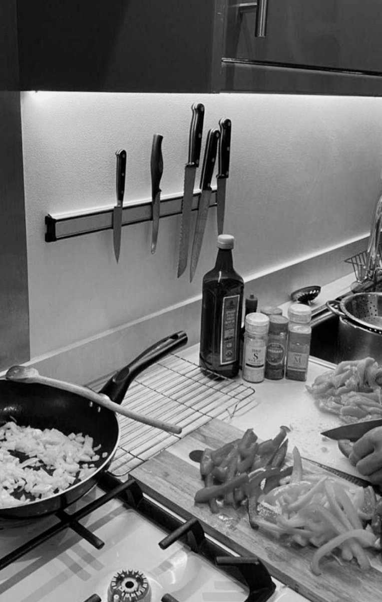 he knows his wife has been having a rough time so he’s bringing home flowers and cooking dinner for her .