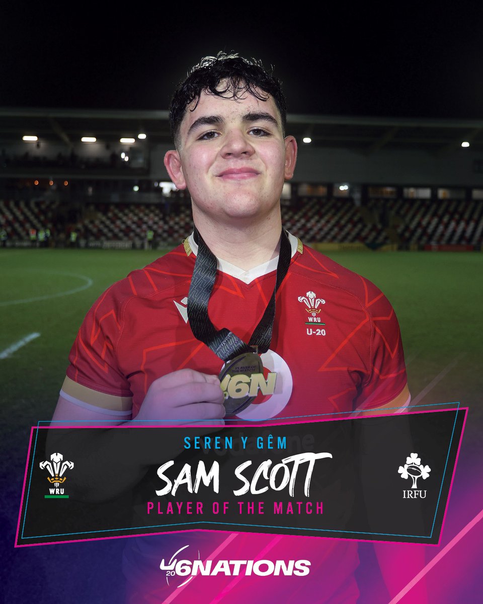 WelshRugbyUnion's tweet image. 🌟 𝗦𝗲𝗿𝗲𝗻 𝘆 𝗚ê𝗺 - 𝗦𝗮𝗺 𝗦𝗰𝗼𝘁𝘁 👏

What a performance from the young prop 🔥

#SixNationsU20 #WALvIRE