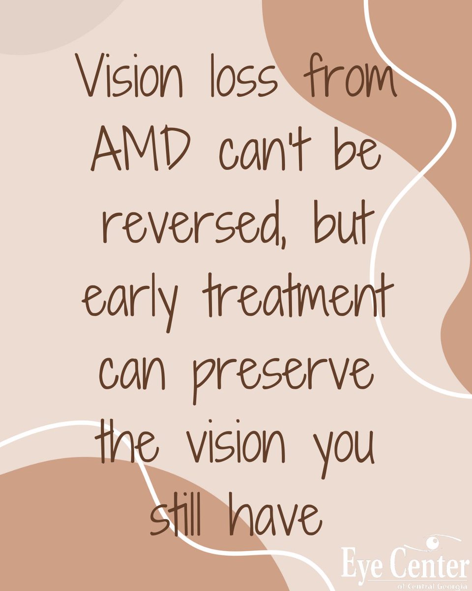 MyEyeCenter's tweet image. While vision loss from AMD cannot be reversed, early treatment can help save the vision you do have. In the future, treatments like stem cell therapy may be available to prevent vision loss from AMD. 

#AMDAwarenessMonth #maculardegeneration #eyehealth #ophthalmology