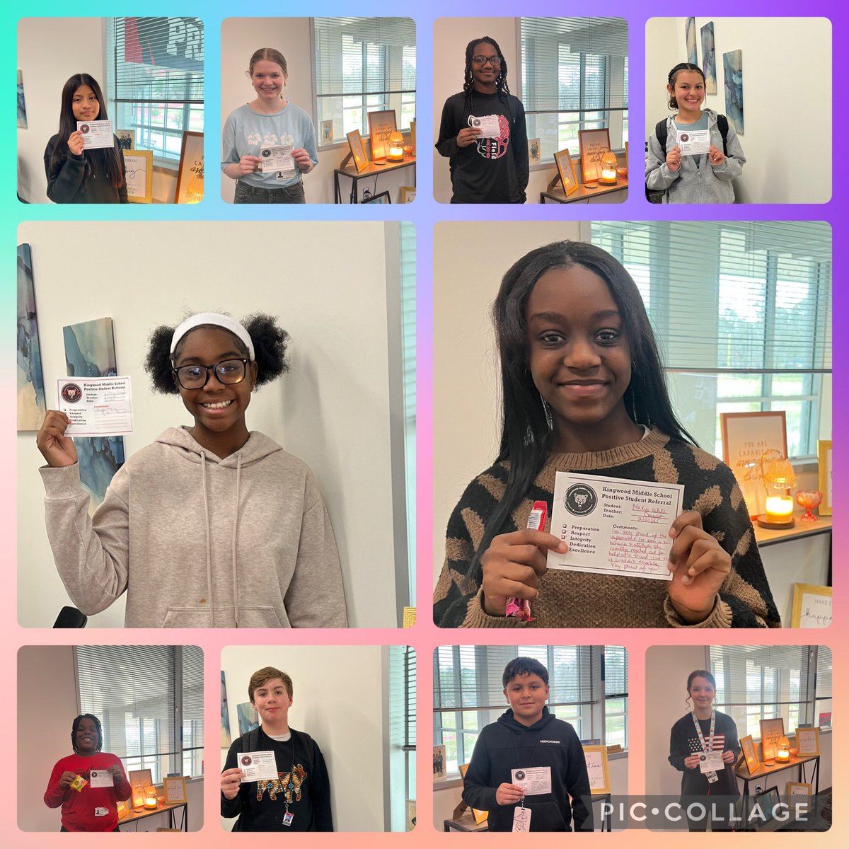 MsDawson2005's tweet image. Our 7th graders are keeping the office busy—for all the right reasons! Positive office referrals are rolling in, and we love celebrating their great choices! #Proud #KeepItUp #KMSCougarPride