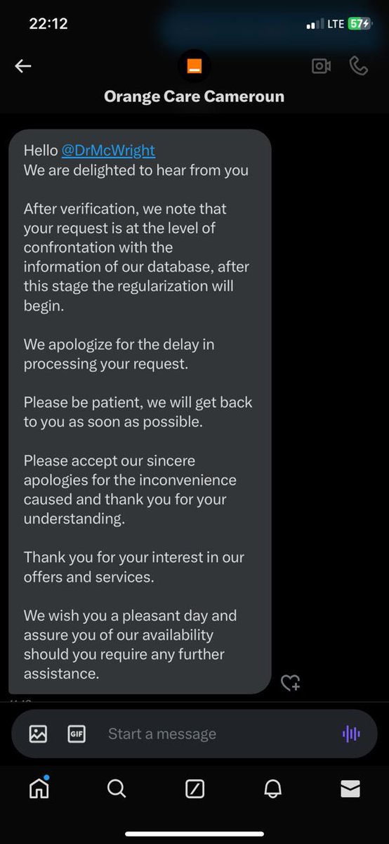 fba237's tweet photo. It’s been over a week since my client @DrMcWright  got debited without getting the service he paid for. @Orange_Cameroun @OrangeCare_CMR kindly refund my client’s money or give him what he paid you for. https://t.co/JpD177SMW0
