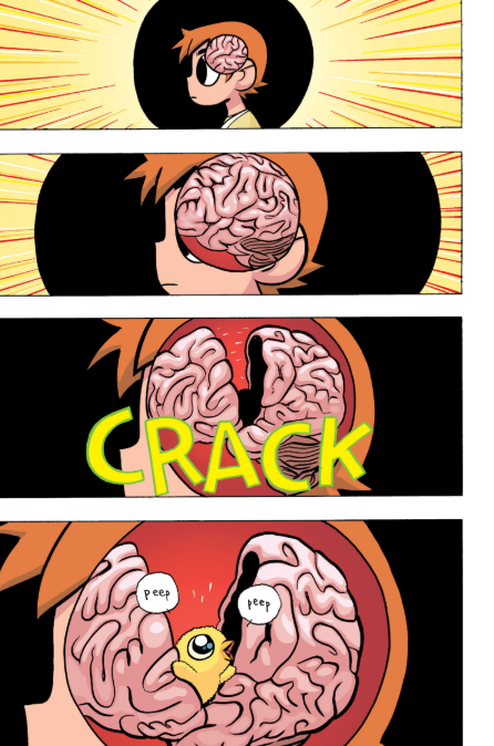 el cerebro de scott abriendose como un huevito >>> 
