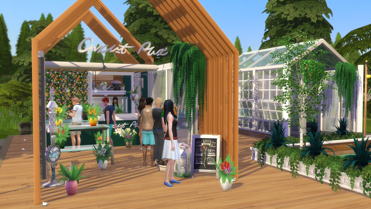 IsraSimlish's tweet photo. La floristería no va mal, hoy hemos ganado 4K. Podemos tener el resto del finde semana libre #Sims4 #LosSims #TheSims #SimsEs https://t.co/rdZUQadgt0