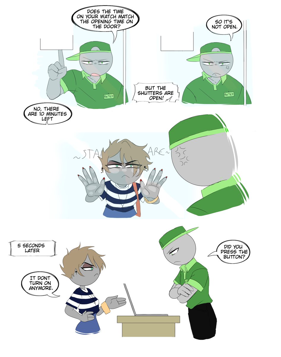 YuSakka's tweet photo. Karens’ day (3/4) [REPOST]

#yoursgame #YourBoyfriendfanart #YourBoyfriendGame #colorfulpeter #YourBoyfriendPeter https://t.co/rhwGPnFgBT