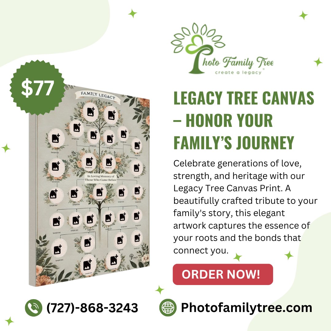 ajboodram's tweet image. ✨ Preserve your family&apos;s legacy today!

📌 Order now at: photofamilytree.com/products/legac…

#LegacyTree #FamilyHeritage #RootsAndBranches #TimelessTribute #FamilyLove #GenerationsConnected #PhotoFamilyTree #honoringourpastshapingourfuture