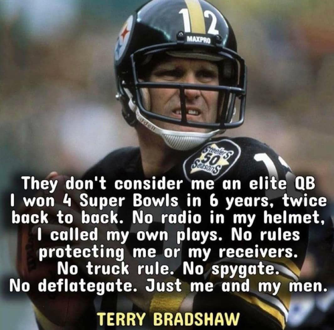 Terry Bradshaw is criminally underrated 😔