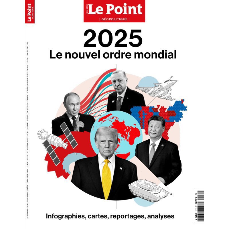 Fransız Le Point dergisi kapağı:

“2025, yeni dünya düzeni” 

“Patron Devletler”

“Güçlü Liderler “dönemi..

<a href="/RTErdogan/">Recep Tayyip Erdoğan</a>