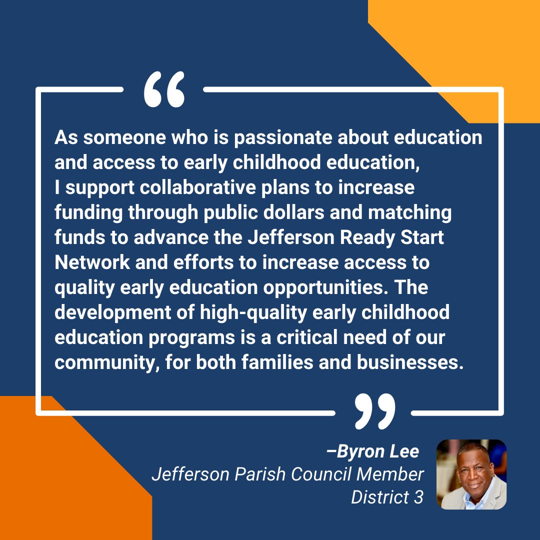 Funds raised locally for ECE are eligible for a dollar-for-dollar match from the Louisiana Early Childhood Education Fund. This DOUBLES the impact of local investment. <a href="/CouncilmanBLee/">Councilman Byron Lee</a> speaks to the importance of collaboration to double down on ECE funding efforts. #LAEarlyEdMonth