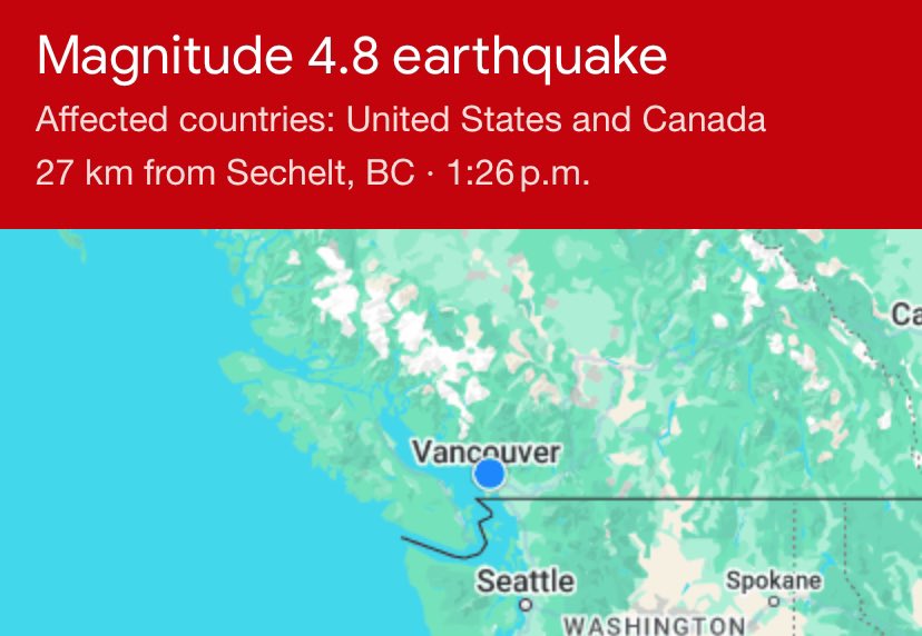 GoodIdeas's tweet image. Did anyone else in the Vancouver area feel the earthquake?