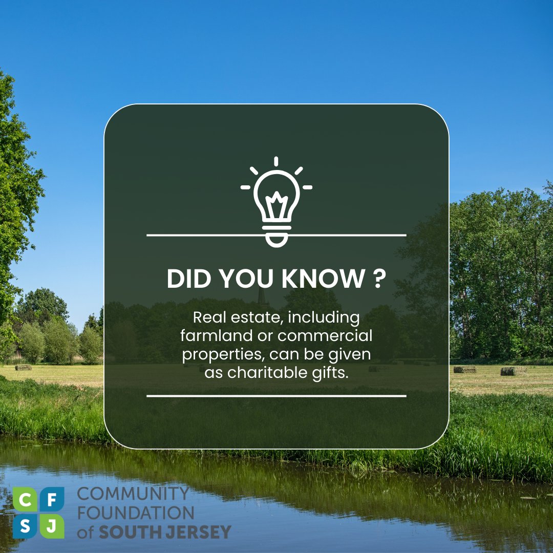 At the community foundation, we help evaluate potential assets for your donor-advised or other funds, including real estate gifts with future tax benefits. #LiveGiveLoveSJ #CharitableGiving #Philanthropy