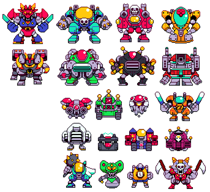 pixelteriyaki's tweet photo. *Draws more Mechs* 
*Continues not to explain shit* 
#pixelart https://t.co/QVFm3CMRQC
