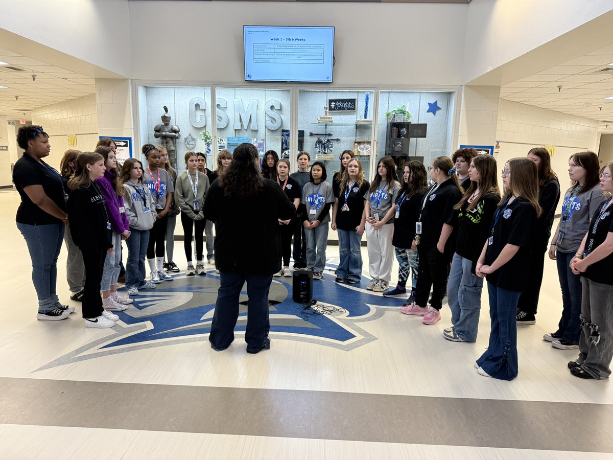 DrHarkrider's tweet image. Our @CSISD Board of Trustees had an opportunity this morning to tour @csmsknights Enjoyed getting to see our teachers and students at work.