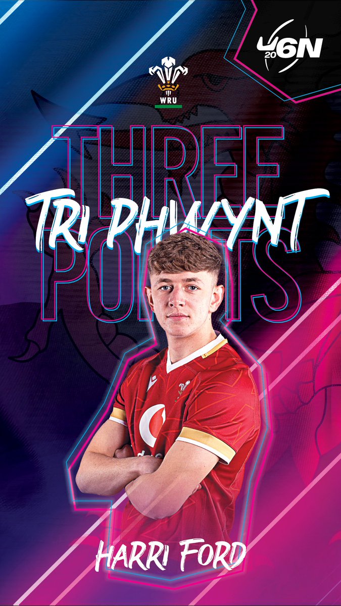 💥 TRI PHWYNT - HARRI FORD 🔥

As it was two weeks ago Harri Ford nails a vital three points to extend our lead with a minute to go! 💪

Harri Ford = 🧊🥶

🏴󠁧󠁢󠁷󠁬󠁳󠁿20-12☘️
 
#SixNationsU20 #WALvIRE