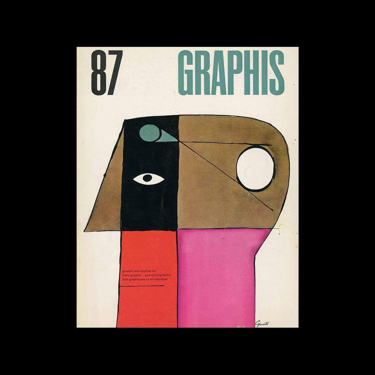 DesignReviewed's tweet image. Graphis 87, 1960. Cover design by George Giusti. #GeorgeGiusti #graphis
designreviewed.com/artefacts/grap…