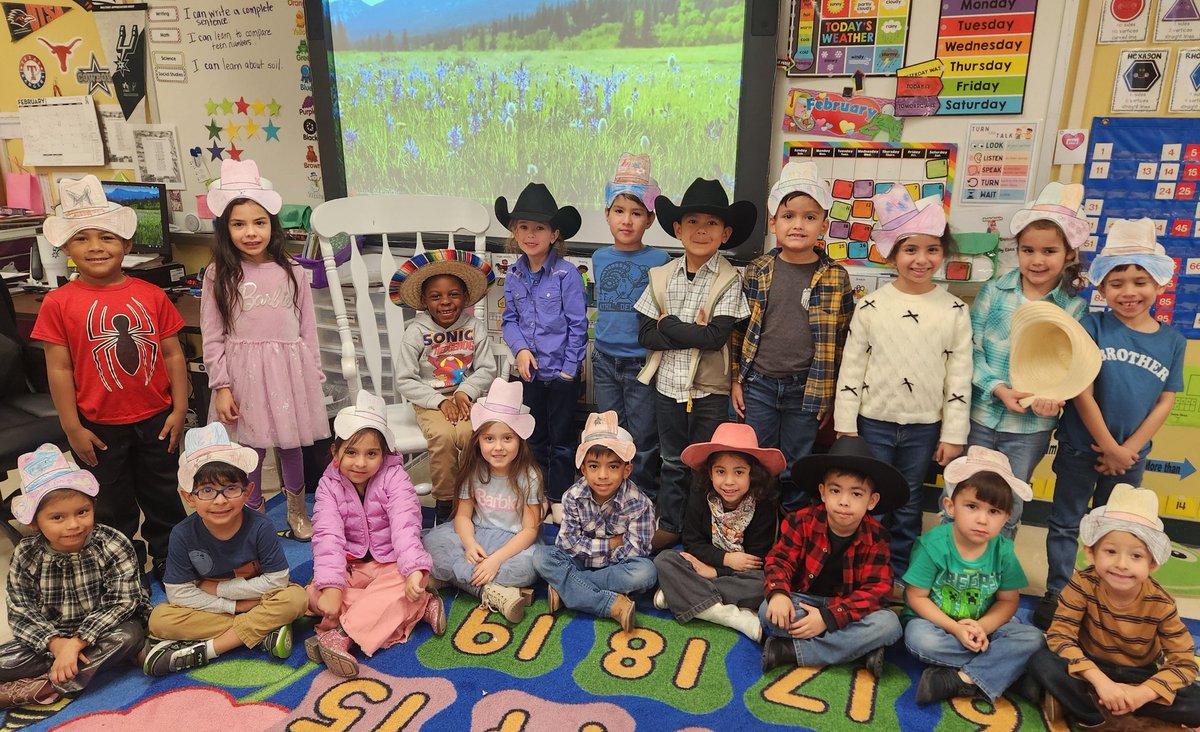 I've got the cutest cowboys and cowgirls in town, wrangling hearts with their big smiles and tiny boots! Let's Rodeo Murnin! 🤠👢 <a href="/NISD/">Northside ISD</a>
<a href="/NISD_ECE/">Northside ISD Early Childhood Education</a>
<a href="/NISDMurnin/">NISDMurnin</a>
