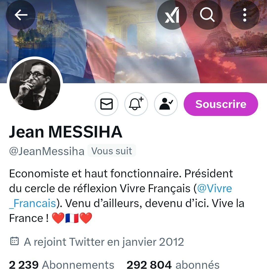INFO🚨Mes amis abonnés😉
Ainsi que l'équipe #JambonBeurre #TeamPatriotes 🇨🇵
Notre ami  <a href="/JeanMessiha/">Jean MESSIHA</a>    👍
Aurait besoin d'un petit coup de pouce pour grossir sa TL!🥳
Et ainsi lui donner plus de visibilité!🙏Merci de vous abonner à lui !
🚨PS:Abonnement retour Non garanti compte