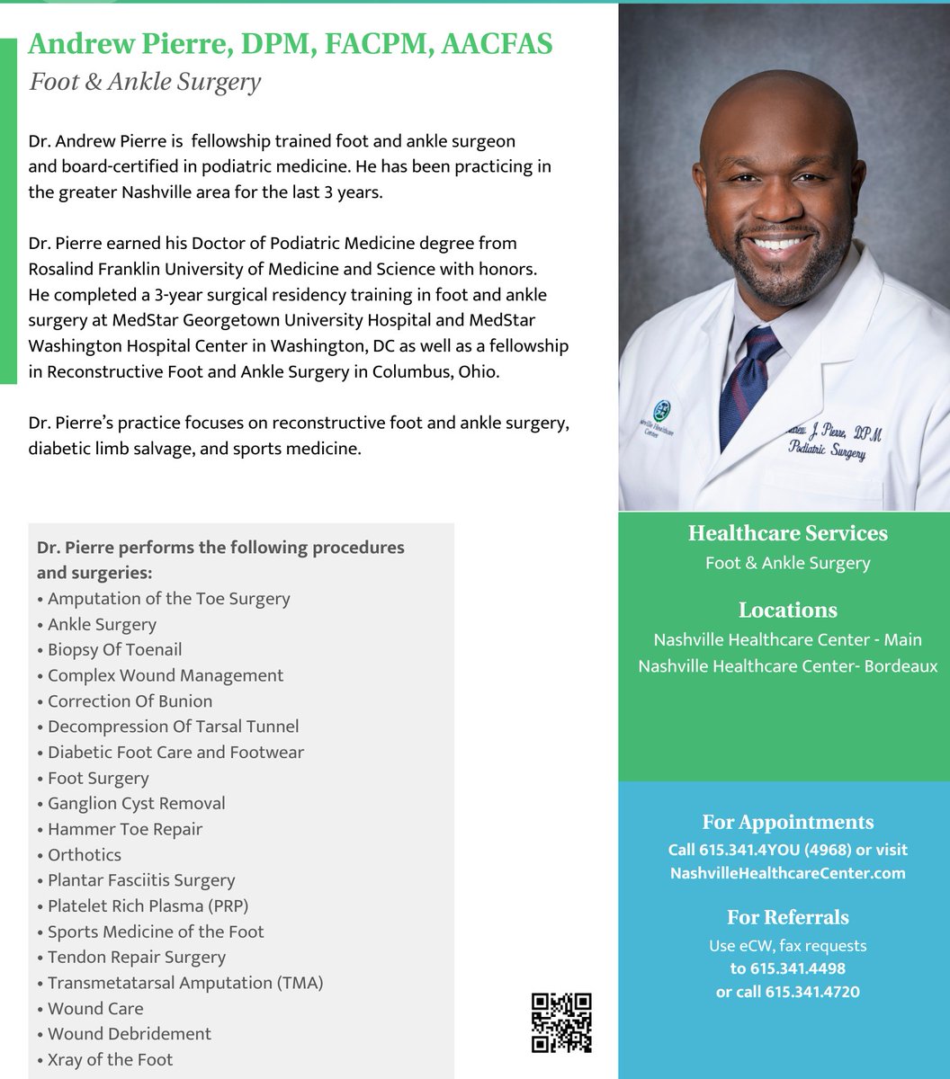 Patient-centered care is our priority! ⭐️ Dr. Pierre’s dedication reflects our 134-year commitment to compassionate, high-quality care. Thank you for trusting us! 💙 #CommunityHealth #HealthcareDedication #NashvilleGeneralHospital #PatientReview #HealthForAll #NGH