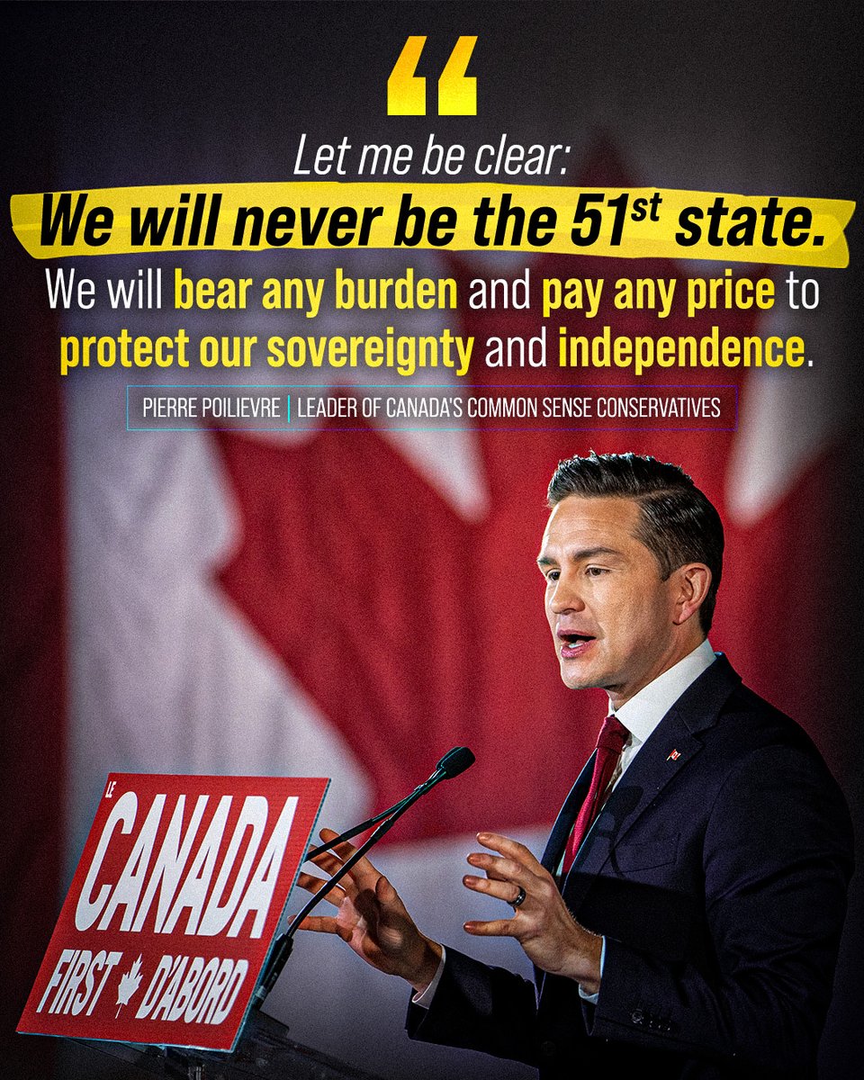 We know America is the biggest economic and military superpower the world has ever known.
We have been a good neighbour. We fought on the same side of the same wars. We paid with Canadian lives and treasure to fight for America, avenging the 9/11 attacks. You have your