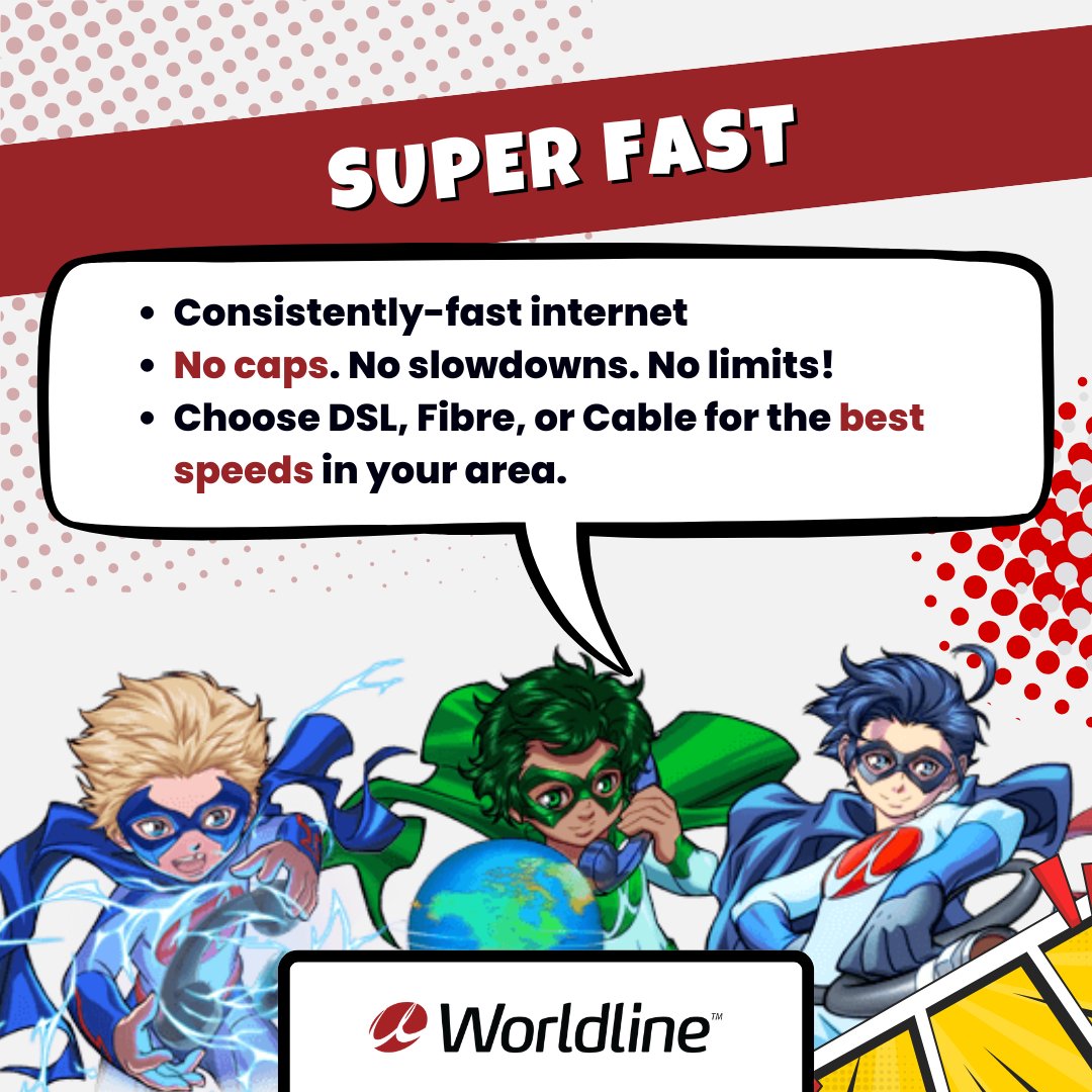 WorldlineCanada's tweet image. Curious what makes Worldline so SUPER? Check out what makes us stand out!

Break free from Big Telco and switch to a provider that actually puts YOU first. Call 855-299-0025 or check availability now! 

#WorldlineCanada #internet #phone