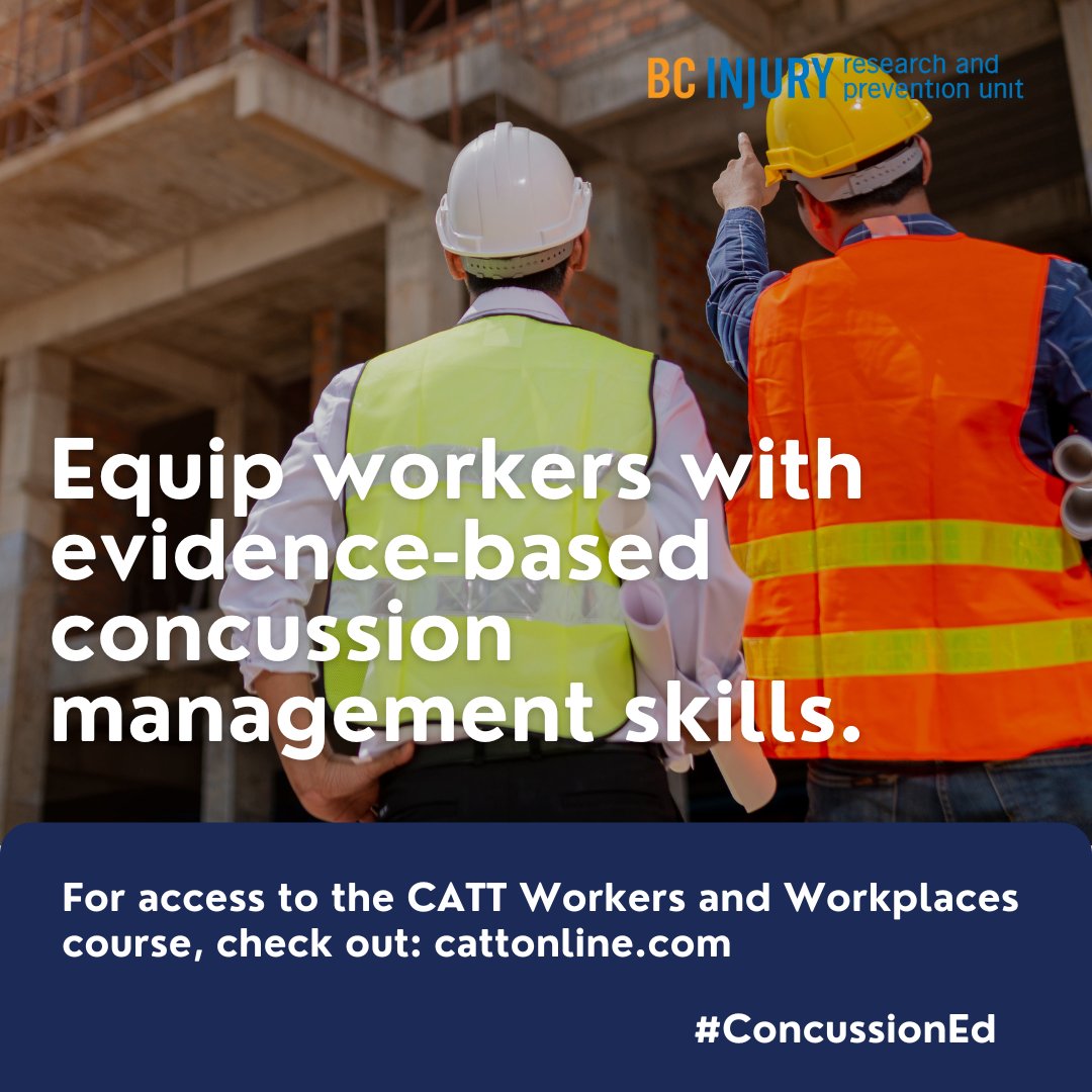 cattonline (@cattonline) on Twitter photo <a href="/cattonline/">cattonline</a> provides workers and workplaces with tools to recognize, respond to, and manage
concussions effectively.
#concussion #ConcussionEd #worksafety <a href="/cattonline/">cattonline</a> provides workers and workplaces with tools to recognize, respond to, and manage
concussions effectively.
#concussion #ConcussionEd #worksafety