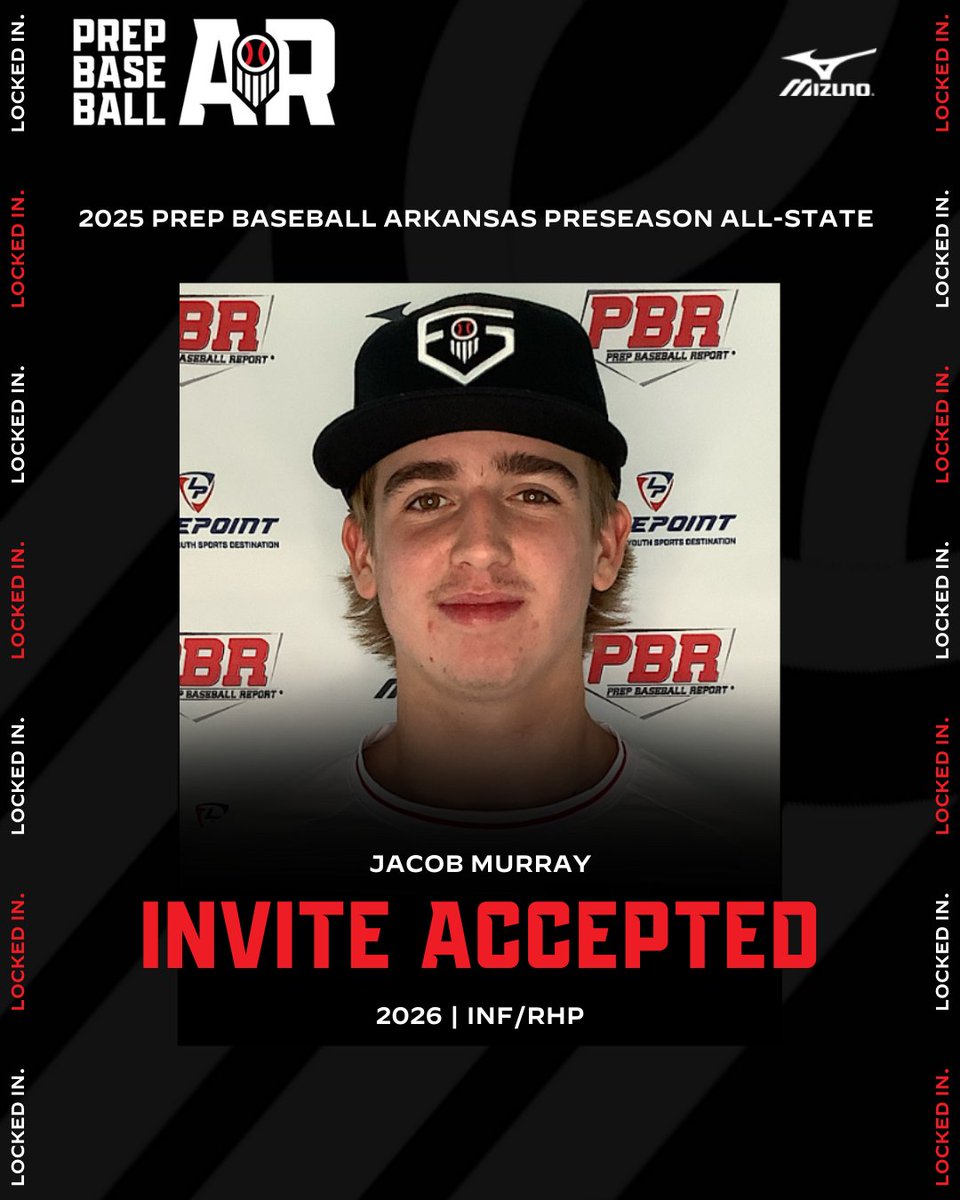 ‼️AR Preseason All-State‼️

'26 INF/RHP Jacob Murray (Cabot) has accepted his invite for the #ARPAS25

👤: loom.ly/SlxYVRw // <a href="/JacobMurray4220/">Jacob Murray</a>

Request Invite 👉  loom.ly/C49YJao