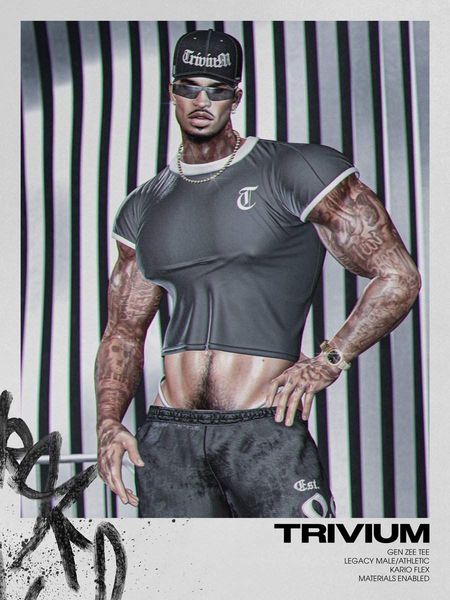 HEY TRIVIUM FAM!

The brand new Gen Zee Tee is out now at the 3rd anniversary round for ALPHA!

Don't forget to also pick up your FREE TRIVIUM GIFT at my booth for all Access Updates Group Members!

Come check it out here: 
maps.secondlife.com/secondlife/ACC…