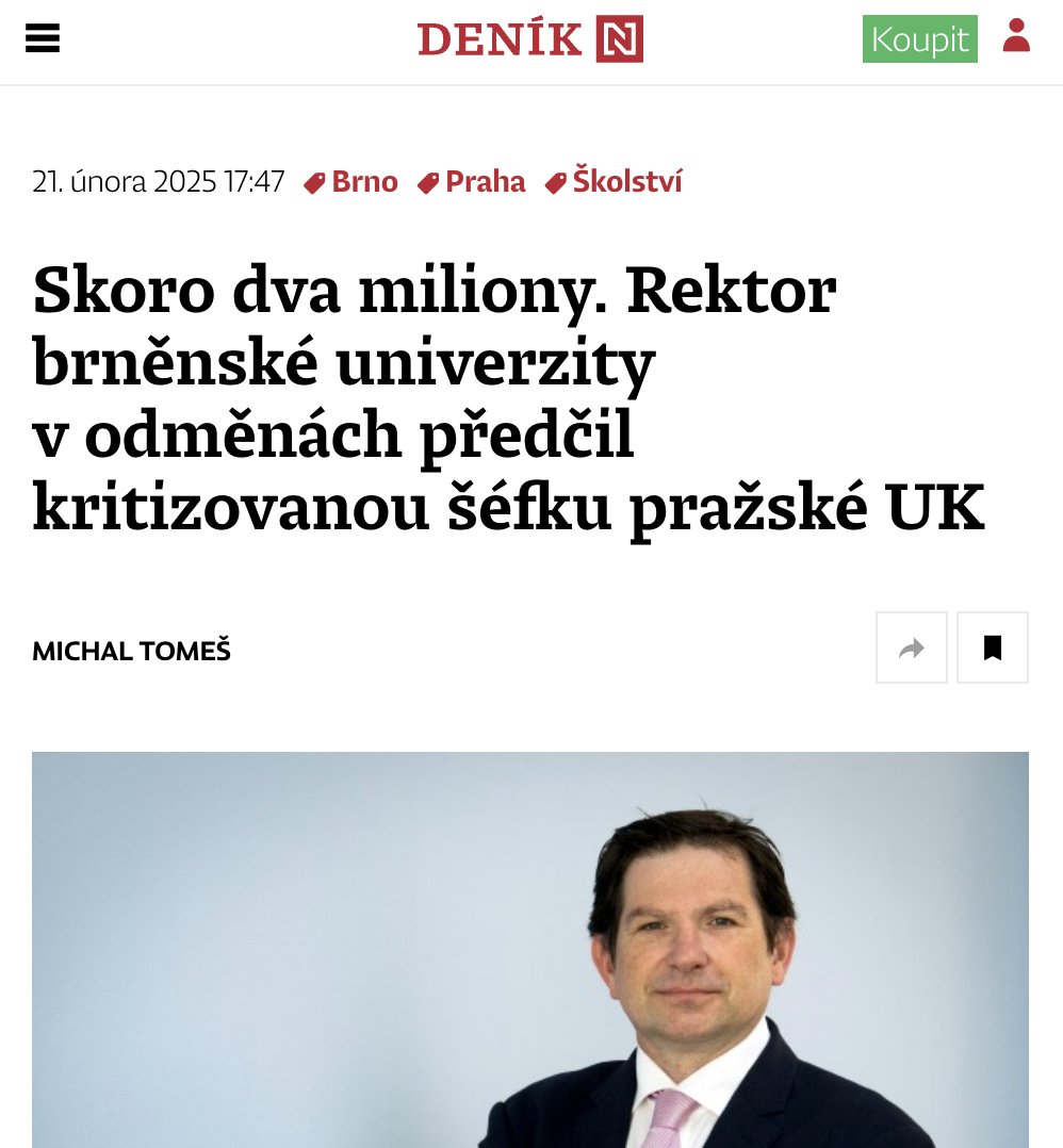 Vážené <a href="/enkocz/">Deník N</a>, při vší úctě, jděte s tímhle typem zpráv už fakt do háje. Když děláte senzaci z toho, že manažeři ve vrcholných veřejných funkcích mají odměny a ještě navíc je porovnáváte jak délky pindíků, tak aktivně přispíváte k tomu, že tyhle funkce nikdo kompetentní nebude