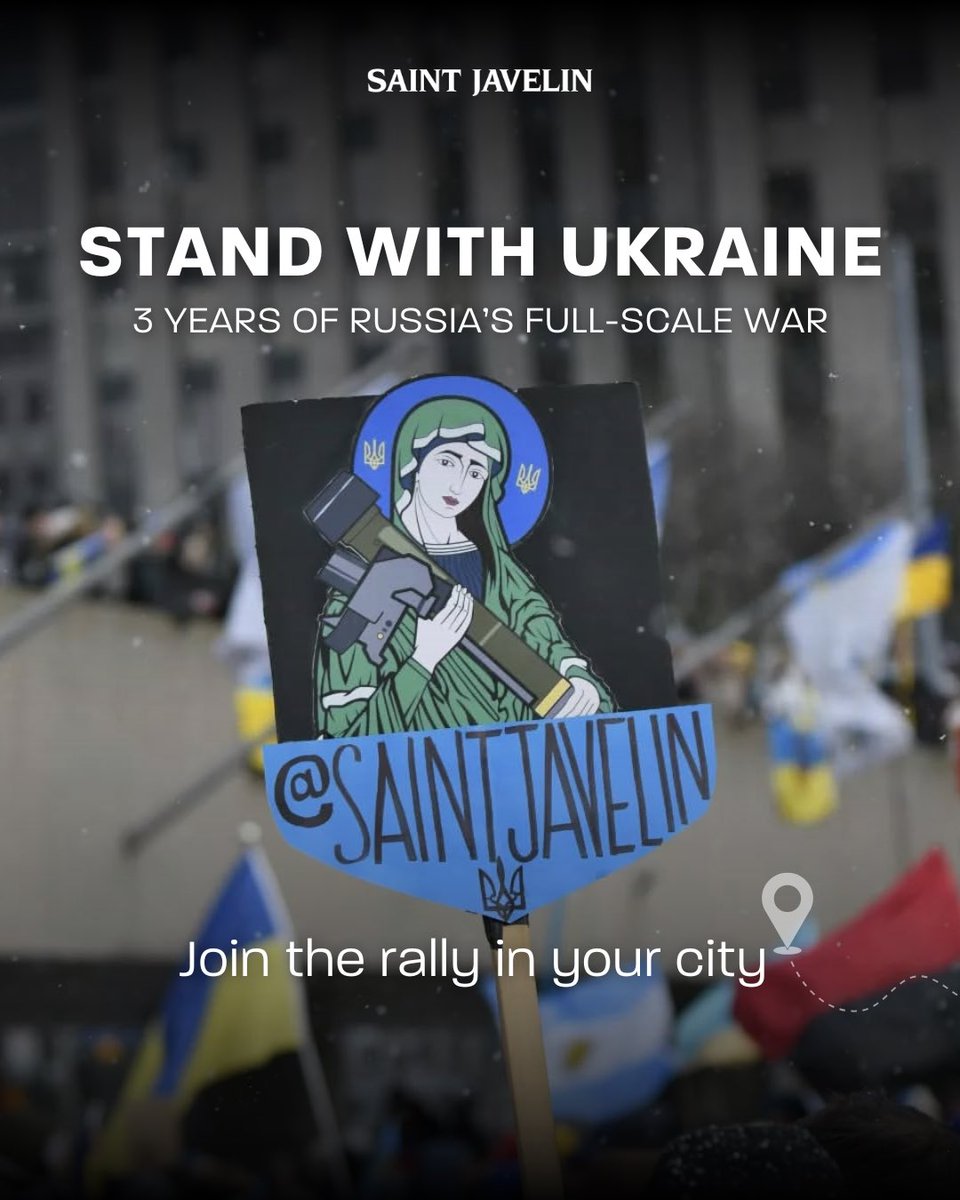 saintjavelin's tweet photo. Right now, Ukraine needs your support more than ever.

Join a rally in your city, march for Ukraine, speak for justice.

We will be extremely grateful if you share information about rallies in your cities in the comments.

Stand with Ukraine!🇺🇦 https://t.co/jecQMJUTdt