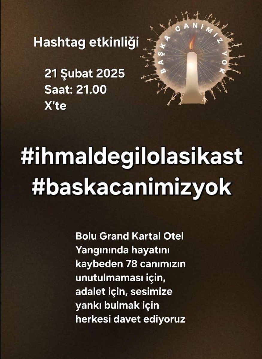 #ihmaldegilolasıkast 
Büyük ihmalin takipçisiyiz