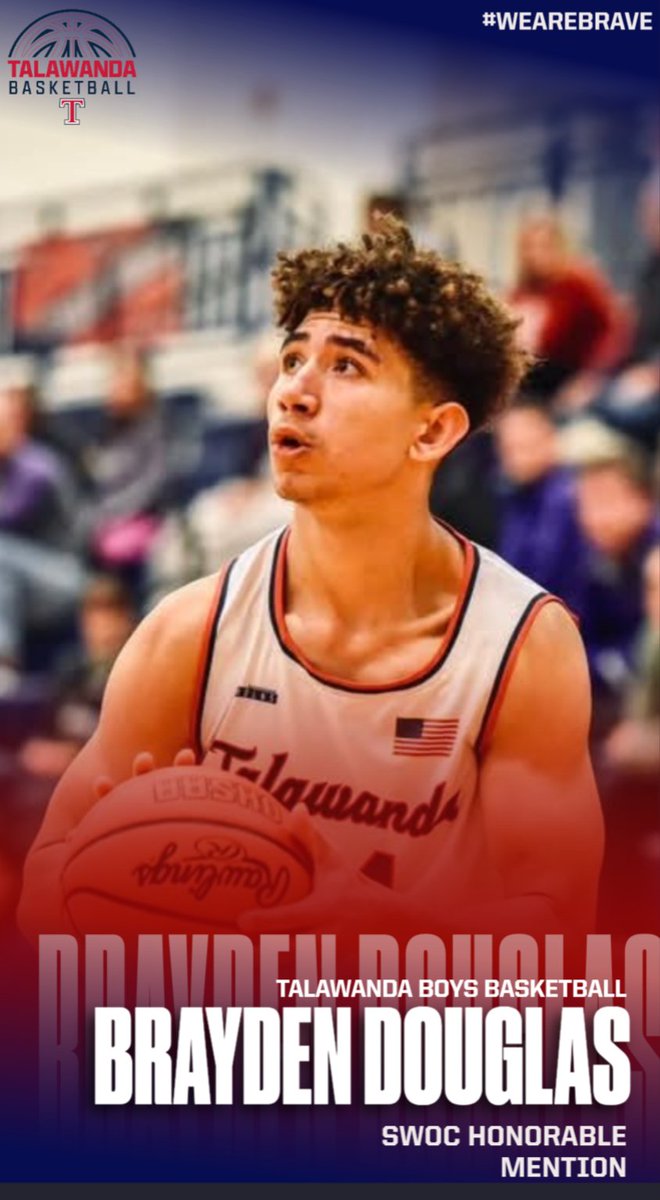 Congratulations Brayden Douglas SWOC Honorable Mention