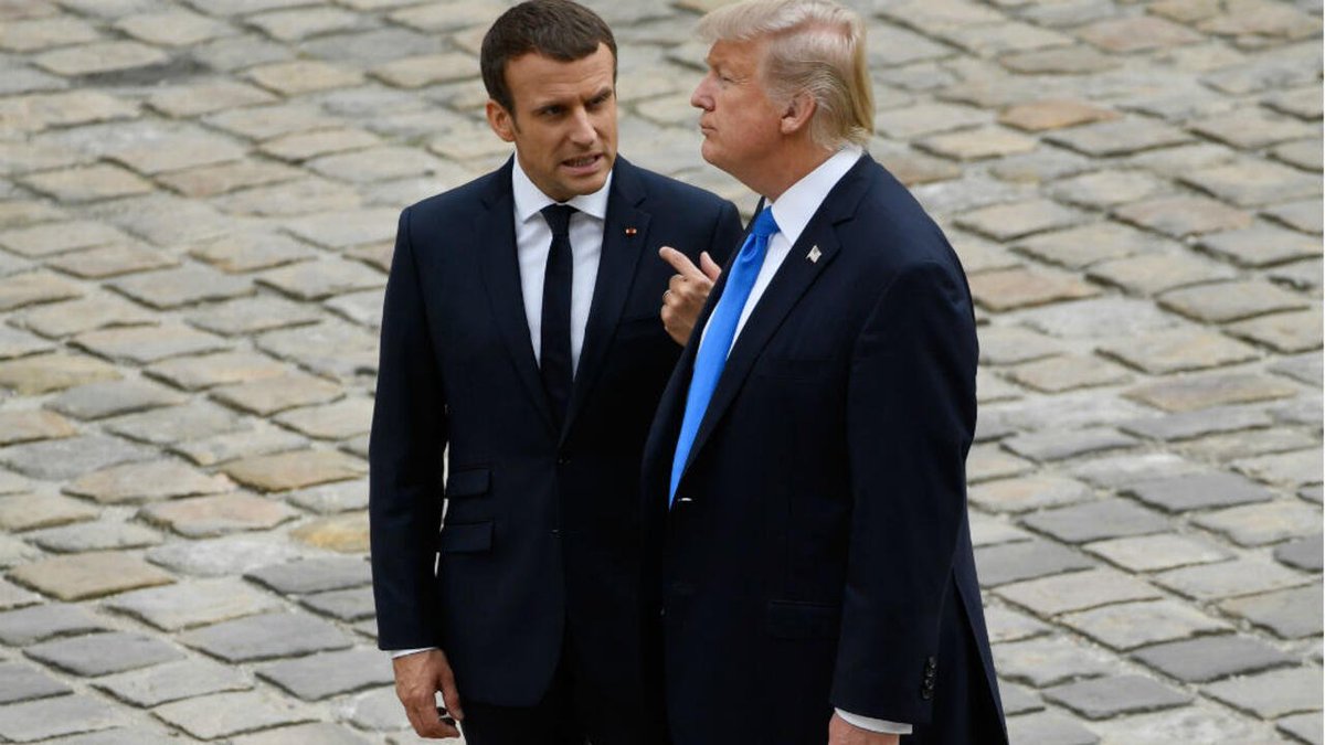 ErickPoladov's tweet photo. Trump and Macron at a summit.
Macron:
- France is independent!
Trump:
- Yes? Since 1945 or since 1968?
#joke #Trump #Macron #PoliticalHumor #France #USA #HistoryJokes #DarkHumor #WorldPolitics #SummitTalks #Satire #Diplomacy #ColdWar #PresidentialHumor #Geopolitics #Savage https://t.co/fbtDaKIiBc