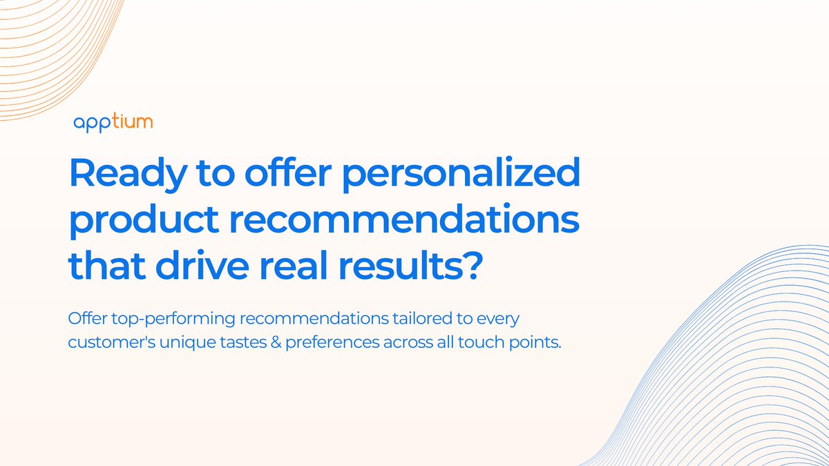 ApptiumTech's tweet image. To learn more, visit: apptium.com/product/recomm…

#recommendationengine #cloudcommerce #marketplace