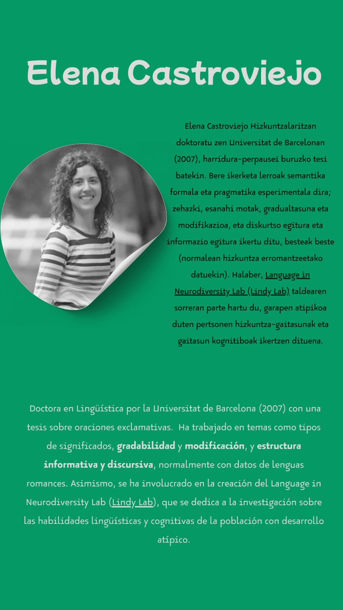 🔴 Tenemos el placer de anunciar que  <a href="/eKastrobiejo/">Elena Castroviejo</a> ofrecerá una conferencia plenaria en el congreso de la AJL 2025 📣

🗣️ Ohore bat da guretzat 2025eko AJLko kongresuan <a href="/eKastrobiejo/">Elena Castroviejo</a> -k hitzaldi bat egitea 🔊
