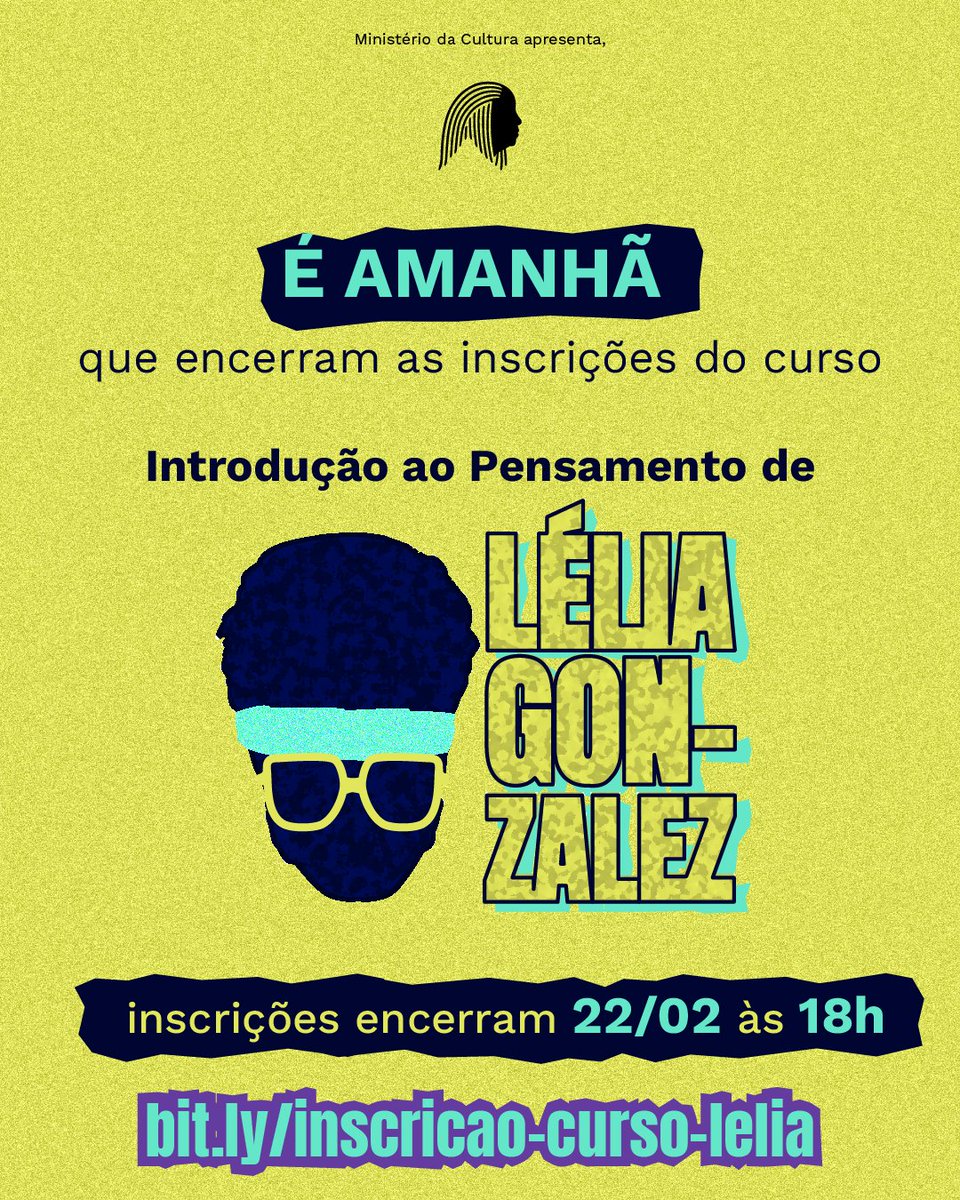 CasaSueli's tweet photo. Amanhã encerram as inscrições para o nosso primeiro curso do ano: Introdução ao pensamento de Lélia Gonzalez, que irá acontecer todos os sábados de março, a partir do dia 08/03, das 10h às 13h. 

A inscrição é gratuita! Acesse: https://t.co/PBkb5h5gia https://t.co/IIIIOtcOyd