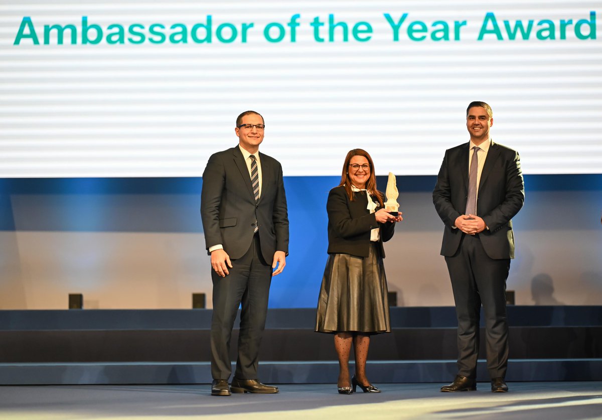 MFEAMalta's tweet photo. Ambassador @natmeli, @MaltaEmbVienna &amp; @OSCE24MT PR, and Kerstin Spiteri, @MFTmalta Director of Protocol, are the 2024 Ambassador of the Year and Diplomat of the Year.

Congratulations!

@DeputyPMIanBorg presented the awards at the end of the Ambassadors’ Meeting 2025 on Friday. https://t.co/qiijCNlkFh