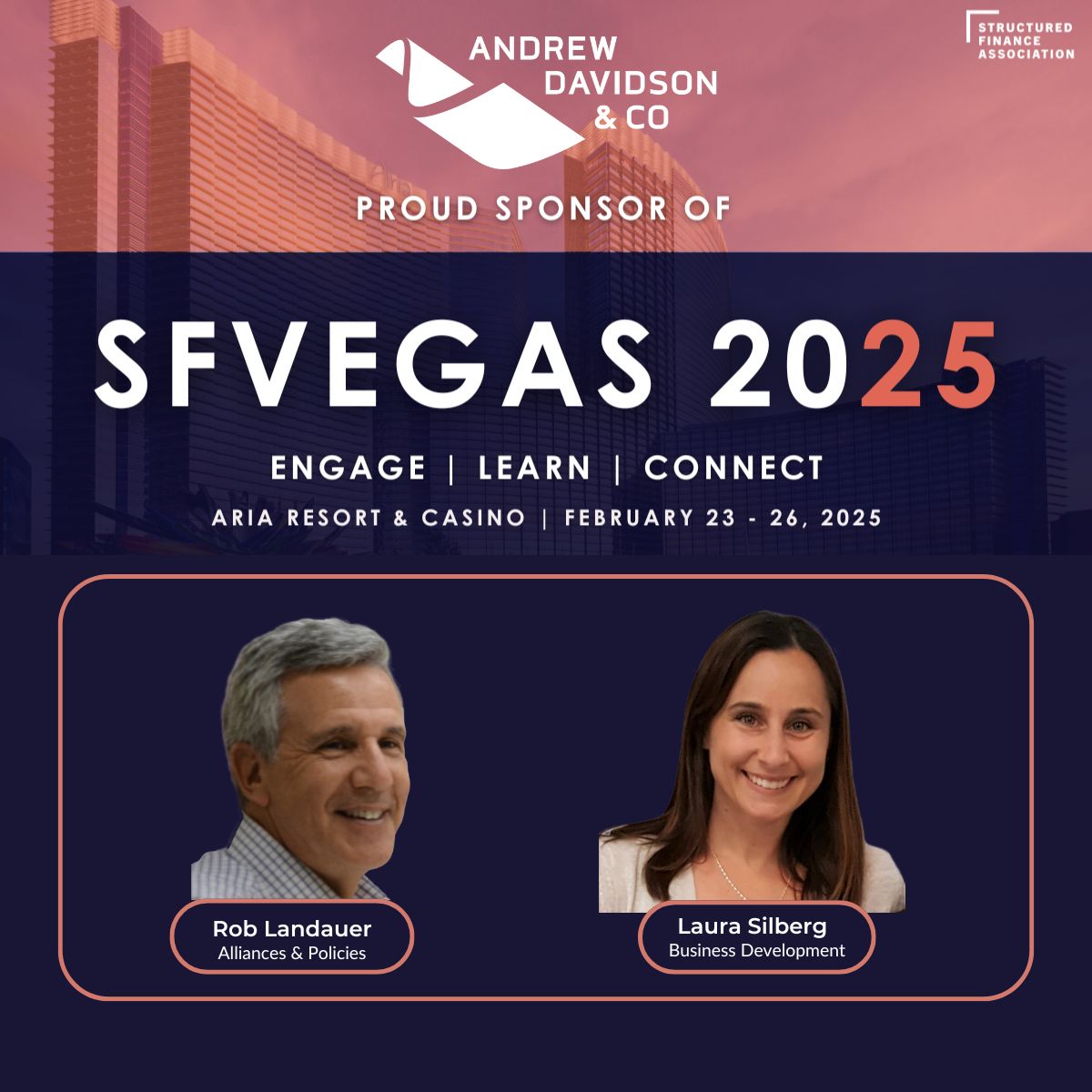 Andrew Davidson & Co (@adcoanalytics) on Twitter photo At <a href="/SFAssociation/">Structured Finance Association</a>'s SFVegas 2025, we offer you a unique opportunity to connect and explore our latest customized specified pools solutions, PoolKinetics.
Schedule your one-on-one meeting with AD&Co experts ➡️: lnkd.in/ezY4dbch At <a href="/SFAssociation/">Structured Finance Association</a>'s SFVegas 2025, we offer you a unique opportunity to connect and explore our latest customized specified pools solutions, PoolKinetics.
Schedule your one-on-one meeting with AD&Co experts ➡️: lnkd.in/ezY4dbch