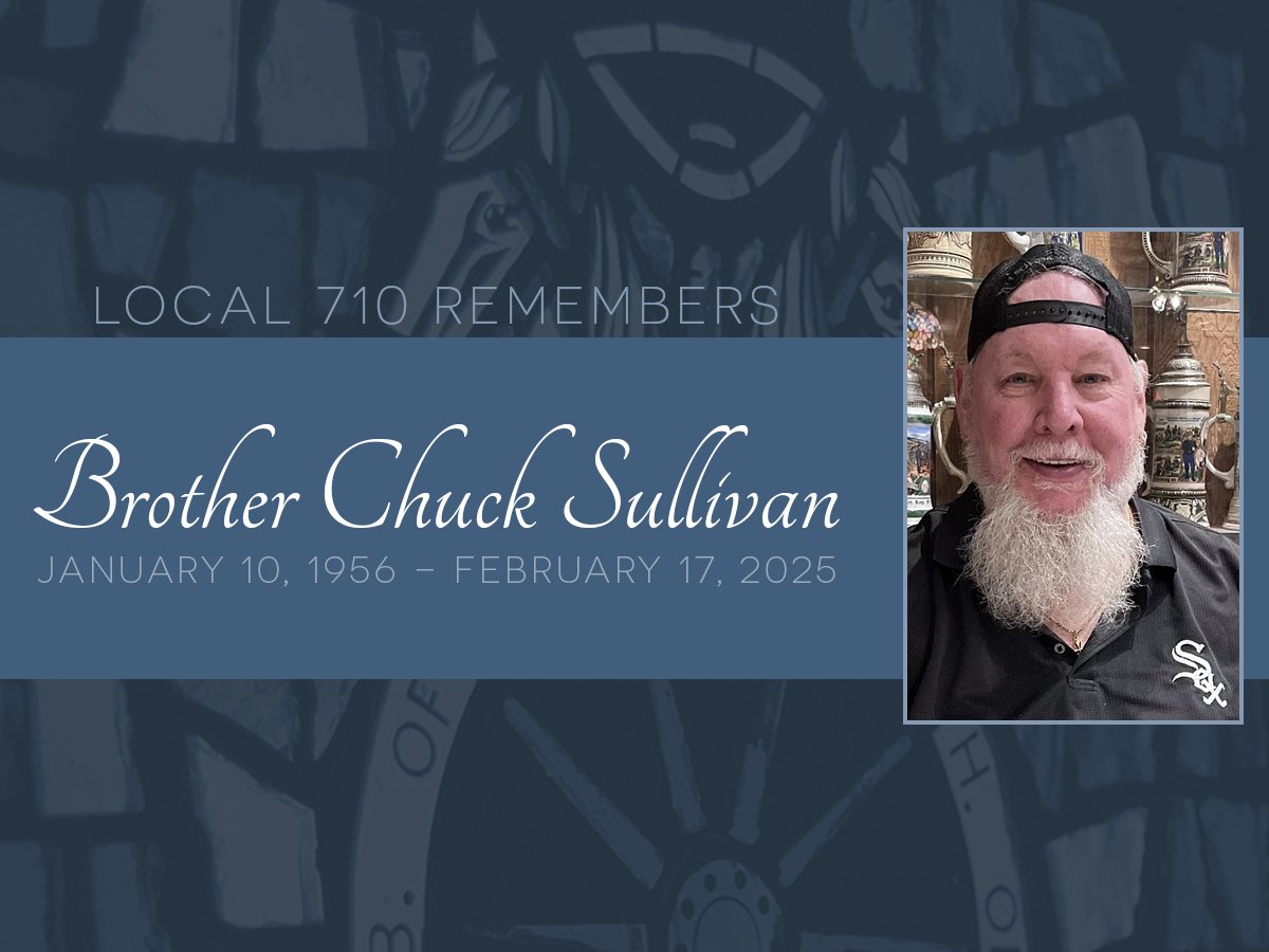 It is with heavy hearts that we inform you of the passing of Brother Chuck Sullivan. Chuck was a long-time 710 Teamster who retired from ABF as a dockman at the South Chicago barn.

teamsters710.com/2025/02/21/tea…