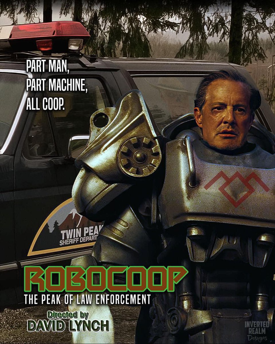 ObnoxandAnony's tweet photo. #TwinPeaks #RoboCoop https://t.co/OGKFHuCumZ