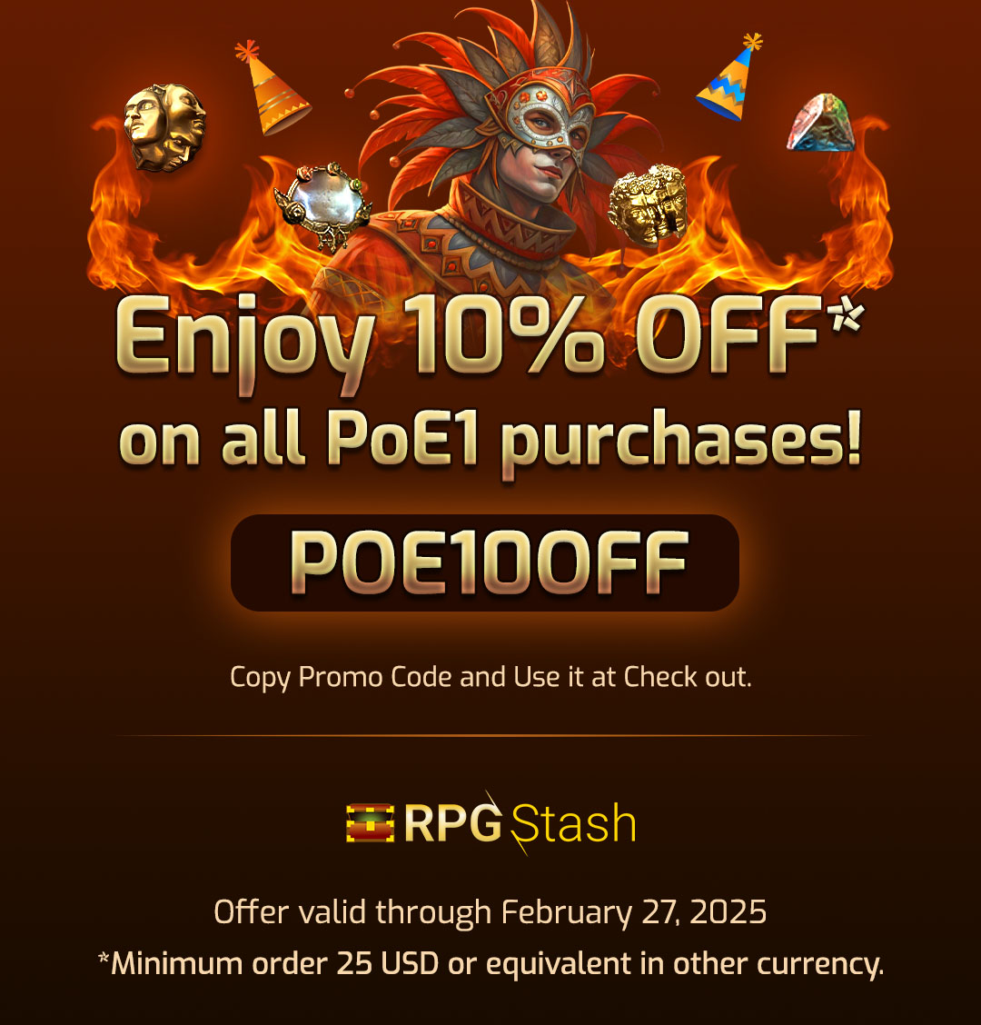RPGStash's tweet image. 🎭 Legacy of Phrecia Carnival: PoE1 Discount Bonanza! 🎉
✨ Save 10% OFF* on ALL PoE1 Purchases! 🔥
👉 Use the code 🔹 POE10OFF 🔹 at checkout!
👉 *Minimum spend: 25 USD. Multiple use!
⏳ This carnival of savings packs up on February 27
👉 Step Right Up: zurl.co/adMvz…