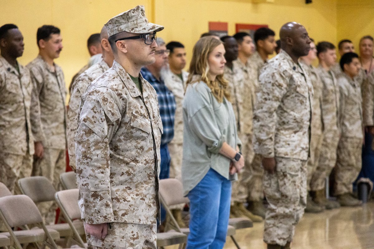 MCLB Barstow (@mclb_barstow) on Twitter photo Captain Elizabeth Kemp relinquished command of base #marines to Capt. Nicholas May during the headquarters Company Change of Command ceremony at the Fitness Center aboard <a href="/MCLB_Barstow/">MCLB Barstow</a> , California, February 21.
#usmc #mclbbarstow #ChangeOfCommand Captain Elizabeth Kemp relinquished command of base #marines to Capt. Nicholas May during the headquarters Company Change of Command ceremony at the Fitness Center aboard <a href="/MCLB_Barstow/">MCLB Barstow</a> , California, February 21.
#usmc #mclbbarstow #ChangeOfCommand