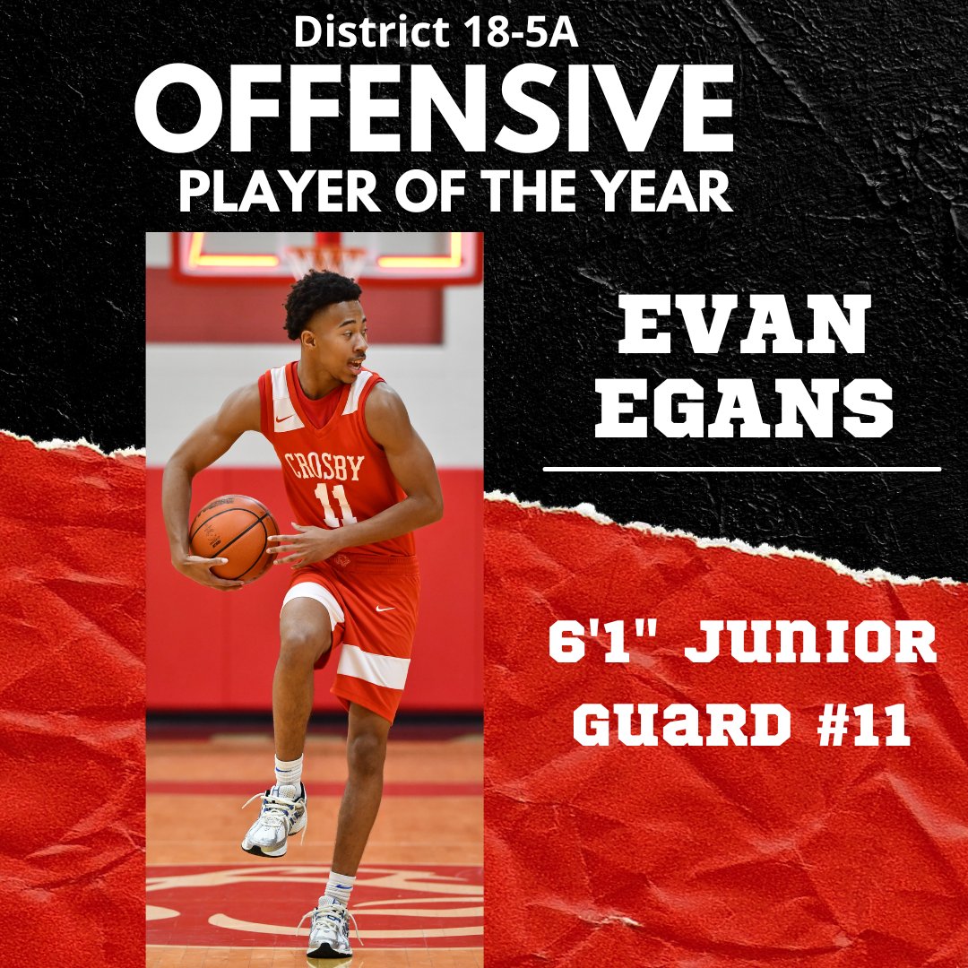 Crosby Basketball (@crosbyhoops) on Twitter photo Congratulations to <a href="/evan_egans/">evan.egans</a> on District 18-5A Offensive Player of the Year! <a href="/CrosbyISD/">Crosby ISD</a> <a href="/CrosbyHigh/">Crosby High School</a> <a href="/CrosbyHSCougars/">Crosby ISD Athletics</a> <a href="/RecSports/">Texas A&M Rec Sports</a> <a href="/TexasHoopsGASO/">TexasHoops/GASO 🔗</a> <a href="/bigsloan32/">Marcus Sloan</a> <a href="/BallSoHardSS/">Ball So Hard</a> <a href="/jeurey1962/">John Eurey</a> <a href="/GDayHoopScout/">🅶🅴🅾🅵🅵🆁🅴🆈 🅳🅰🆈 🆂🆁.</a> <a href="/djones8301/">Doug Jones</a> Congratulations to <a href="/evan_egans/">evan.egans</a> on District 18-5A Offensive Player of the Year! <a href="/CrosbyISD/">Crosby ISD</a> <a href="/CrosbyHigh/">Crosby High School</a> <a href="/CrosbyHSCougars/">Crosby ISD Athletics</a> <a href="/RecSports/">Texas A&M Rec Sports</a> <a href="/TexasHoopsGASO/">TexasHoops/GASO 🔗</a> <a href="/bigsloan32/">Marcus Sloan</a> <a href="/BallSoHardSS/">Ball So Hard</a> <a href="/jeurey1962/">John Eurey</a> <a href="/GDayHoopScout/">🅶🅴🅾🅵🅵🆁🅴🆈 🅳🅰🆈 🆂🆁.</a> <a href="/djones8301/">Doug Jones</a>