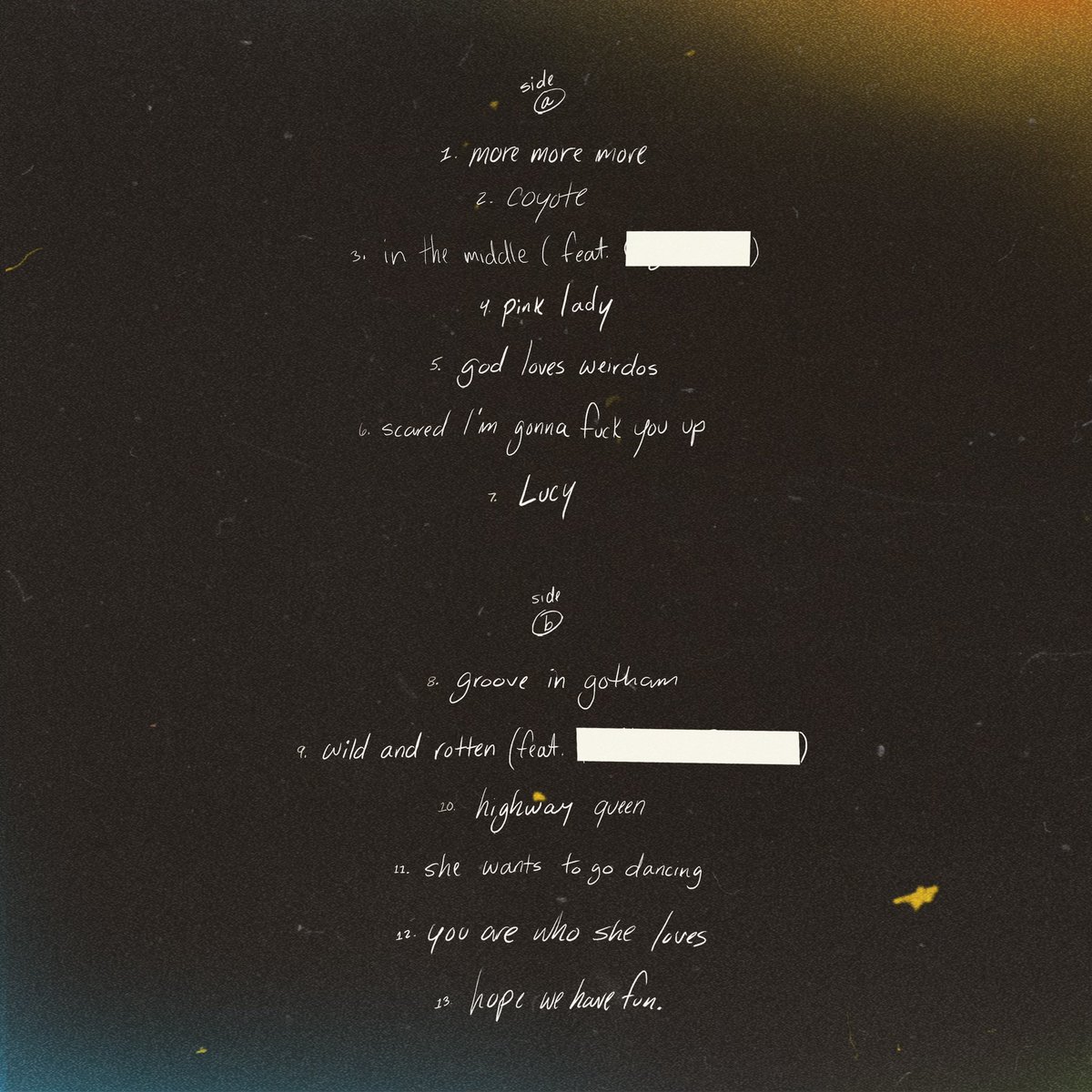 Our fourth album “Hope we have fun” comes out May 30th. So proud of this music and everyone in this band. So many crazy talented and truly great humans poured so much into this thing. We tried to capture it all as much as possible. Hope we have fun forever ❤️