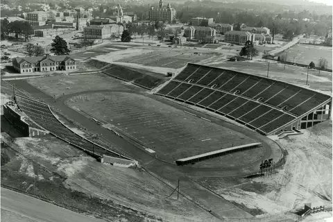 CFBHome's tweet image. Which FBS team school stadium is this? (1948)