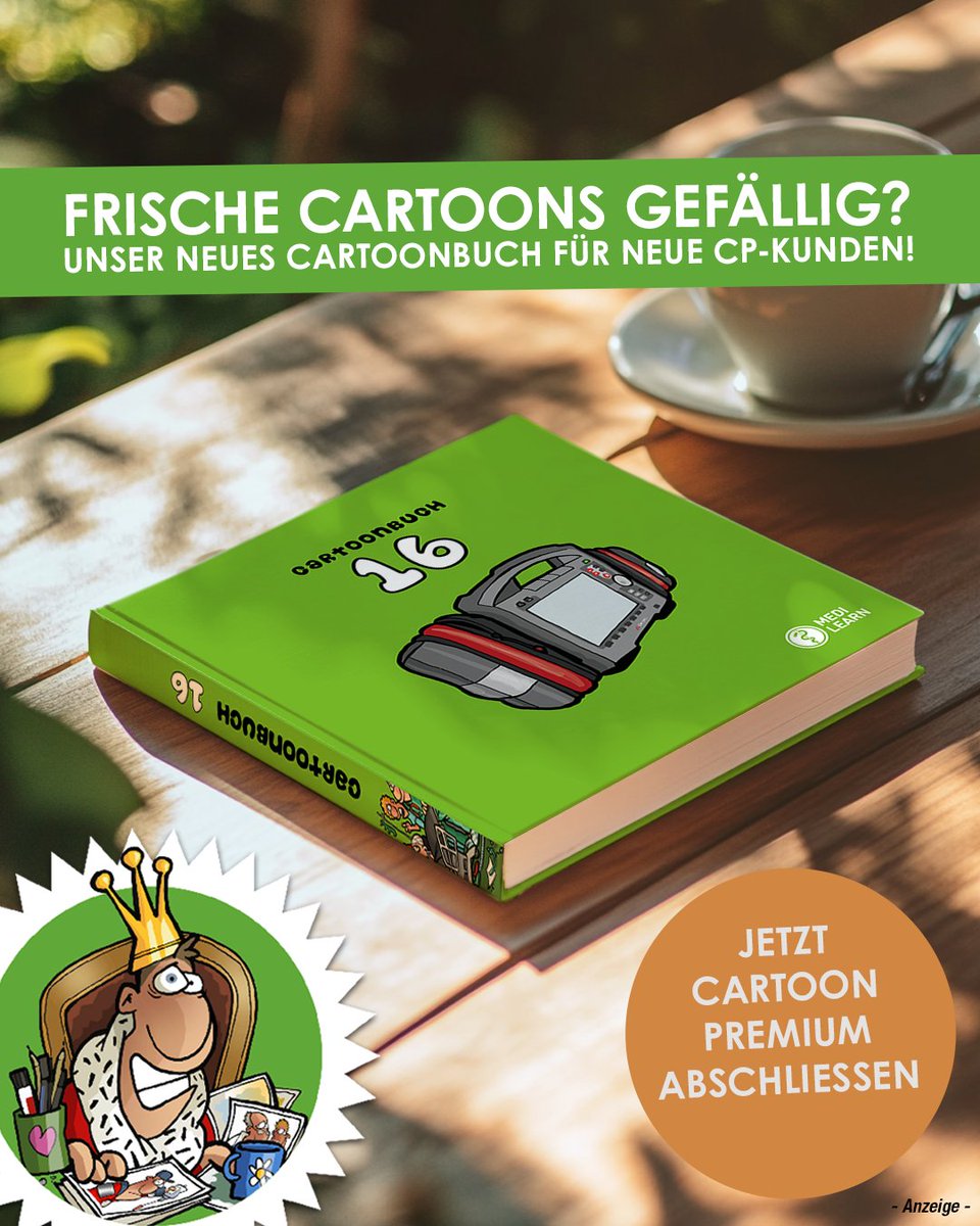 Das neue Cartoonbuch ist da! 💫

Werde Cartoon Premium Kunde &amp; sichere dir bis 09. März das Cartoonbuch 16 + 2 weitere gratis! 🥳
👉 medi-learn.de/premium

#cartoons by #medilearn #rettungsdienst #cartoonpremium #geschenk #Mlcartoons