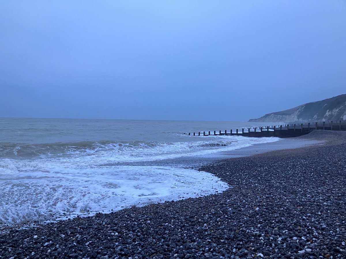 Lovely conditions for an evening swim… or at least a quick dip within my depth! Flock of Brent geese flying east as well!