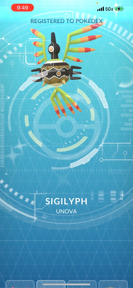 TonyTMPokemon1's tweet photo. SHINY SIGILYPH!!!! LETS GO!!! FIRST 10K !!!! #Pokemon #PokemonGoTour #PokemonGo https://t.co/szw1hZT6hR