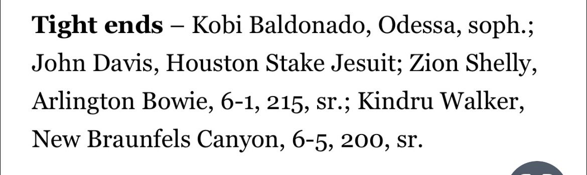 Blessed to make honorable mention All-state <a href="/bowievolfb/">Arlington Bowie Football</a> <a href="/Tiphany_Renee/">Tiffany Hearsley</a> <a href="/Sallis02/">SALLIS</a> <a href="/GPowersScout/">Greg Powers 🏟️</a> <a href="/BSublet/">BSUB</a> <a href="/TXTopTalent/">TX TOP TALENT</a> @DfwTopTalent <a href="/Antler_SN/">Antler Sports Network</a> <a href="/LUMO_FB/">Lincoln University (Missouri) Football</a> <a href="/ChansJones/">Coach Jones</a>