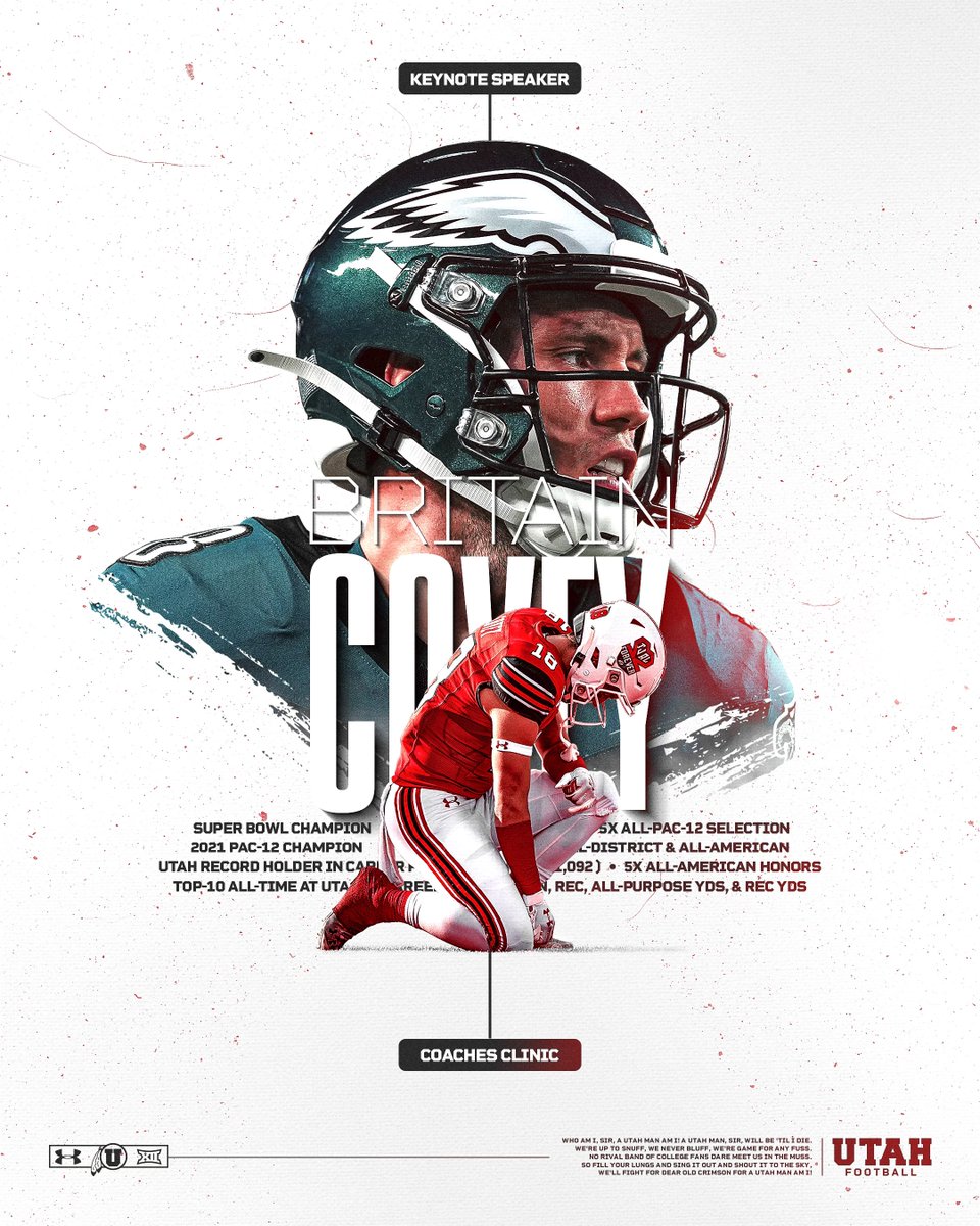 𝐒𝐔𝐏𝐄𝐑 𝐁𝐎𝐖𝐋 𝐂𝐇𝐀𝐌𝐏𝐈𝐎𝐍 <a href="/brit_covey2/">Britain Covey</a> is locked in as the Keynote Speaker for this year’s Coaches Clinic‼️

REGISTRATION BELOW⬇️

🔗: register.ryzer.com/camp.cfm?sport…

#GoUtes