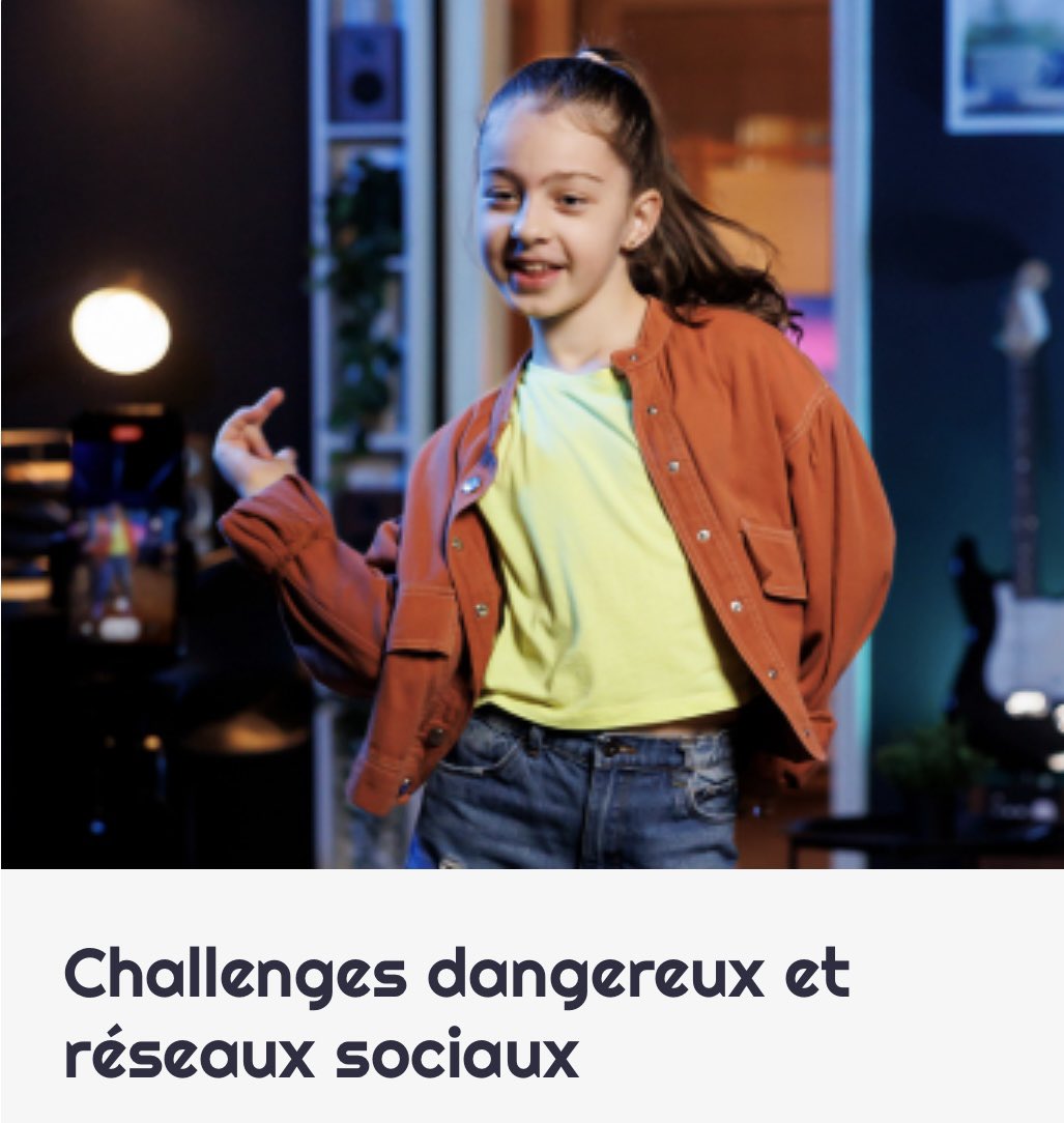 ‼️#challenges et #défis sur les réseaux sociaux 
⚠️Quels sont les #risques ? 
🫶Pourquoi ça plait aux #ados ?
✋Comment #protéger et #signaler ?

👉 Décryptage et conseils dans notre nouvel article : internetsanscrainte.fr/dossiers/resea…