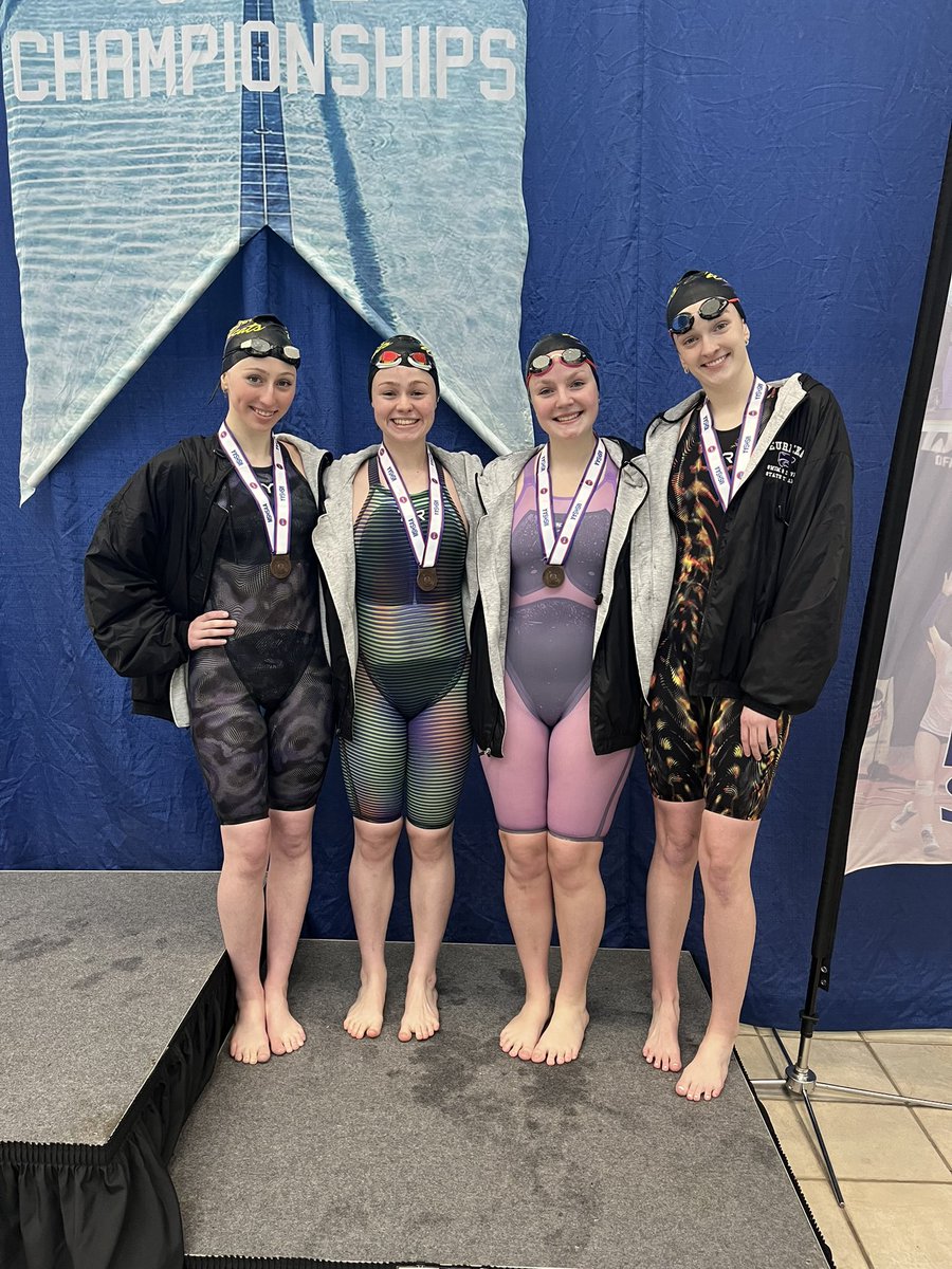 200 Free Relay - Evyn Lashley, Natalie Gronborg, Adeline Stephens &amp; Morgan Clark take 7th!!